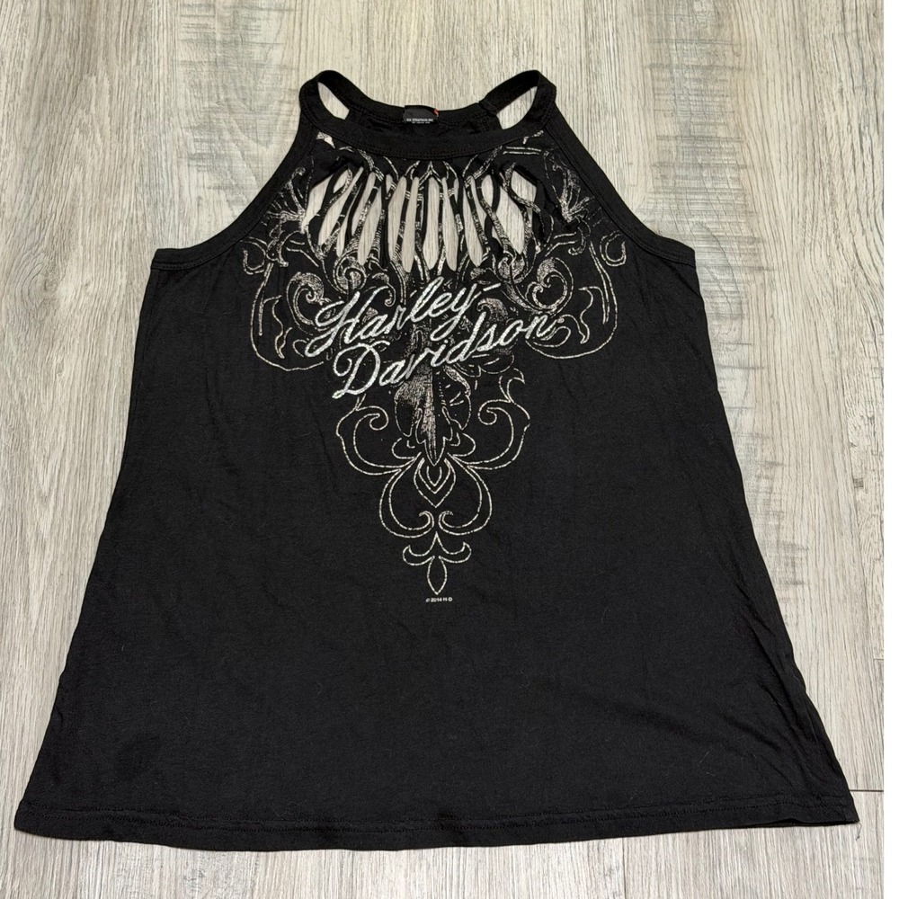 Harley Davidson Halter Tank Top, Women, Size L